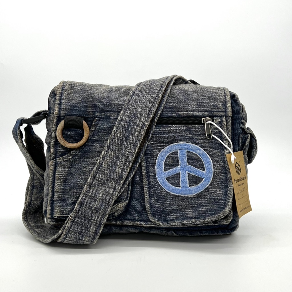 Washable Cotton Messenger Bag Unisex Design That Makes Wonderful Gift